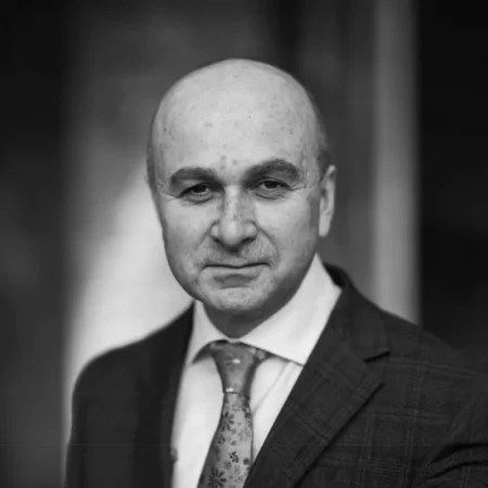 Black-and-white portrait of Philip Lymbery